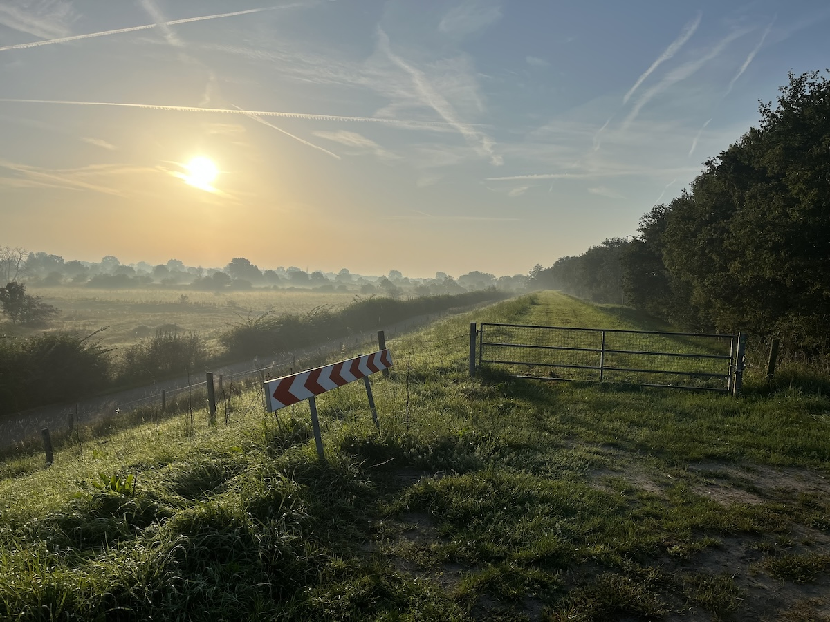 Sunrise in nature.